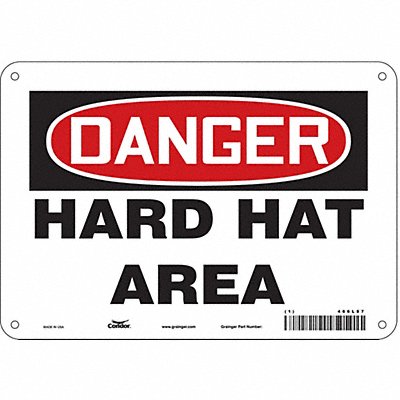 J6929 Safety Sign 7 inx10 in Polyethylene