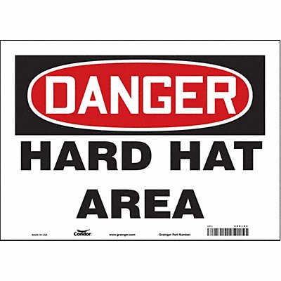 J6929 Safety Sign 10 in x 14 in Vinyl