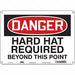Safety Sign 10 in x 14 in Polyethylene