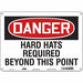 Safety Sign 10 in x 14 in Polyethylene