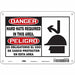 Safety Sign 7 in x 10 in Aluminum