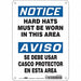 Safety Sign 10 in x 7 in Polyethylene