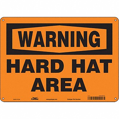Safety Sign 10 inx14 in Aluminum