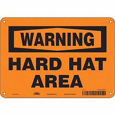 Safety Sign 7 inx10 in Polyethylene