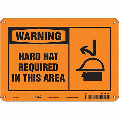 Safety Sign 7 inx10 in Polyethylene