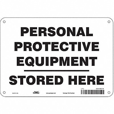 Safety Sign 7 inx10 in Polyethylene