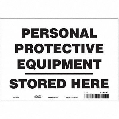 Safety Sign 7 inx10 in Vinyl