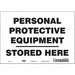 Safety Sign 7 inx10 in Vinyl