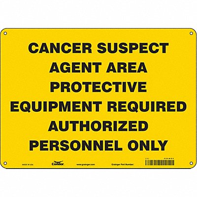 Safety Sign 10 in x 14 in Aluminum