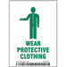 Safety Sign 4in x 2.875in Vinyl PK25