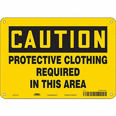 Safety Sign 7 in x 10 in Aluminum