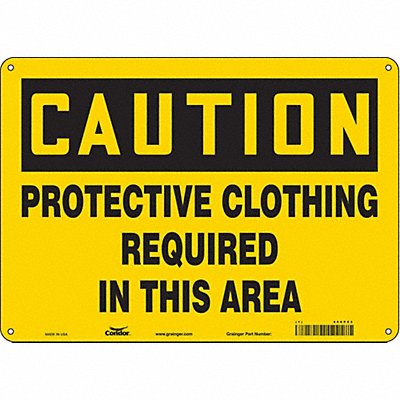 Safety Sign 10 inx14 in Aluminum