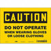 Safety Sign 7 inx10 in Vinyl