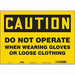 Safety Sign 10 inx14 in Vinyl