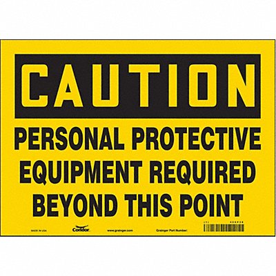 J6965 Safety Sign 10 in x 14 in Vinyl