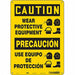 Safety Sign 14 in x 10 in Polyethylene