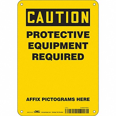 Safety Sign 10 inx7 in Aluminum