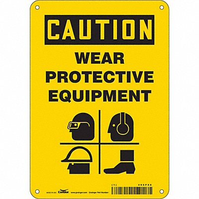 Safety Sign 10 inx7 in Aluminum