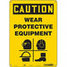 Safety Sign 14 in x 10 in Aluminum