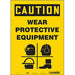 Safety Sign 14 inx10 in Vinyl