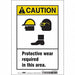 Safety Sign 10 in x 7 in Vinyl