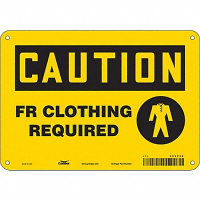 Safety Sign 7 in x 10 in Aluminum