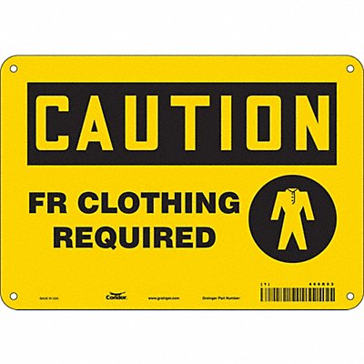 Safety Sign 7 inx10 in Polyethylene