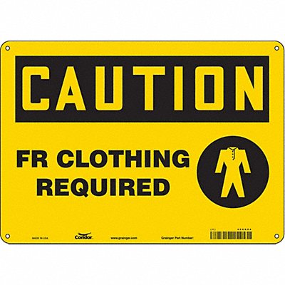 Safety Sign 10 inx14 in Polyethylene