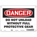 Safety Sign 7 in x 10 in Aluminum