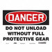 Safety Sign 10 in x 14 in Vinyl