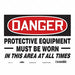 Safety Sign 10 in x 14 in Vinyl