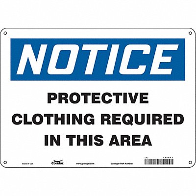 K0689 Safety Sign 10 in x 14 in Polyethylene