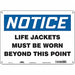Safety Sign 10 inx14 in Aluminum