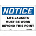 Safety Sign 10 inx14 in Polyethylene