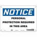 Safety Sign 7 in x 10 in Aluminum