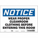 Safety Sign 7 inx10 in Vinyl