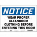 Safety Sign 10 in x 14 in Vinyl