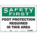 Safety Sign 10 in x 14 in Aluminum