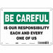 Safety Sign 7 in x 10 in Aluminum