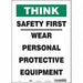 K0729 Safety Sign 14 inx10 in Vinyl