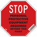 Safety Sign 18 inx18 in Vinyl