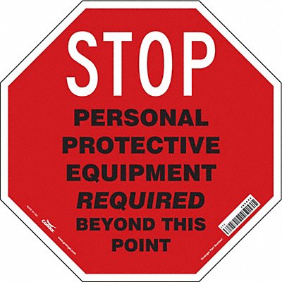 Safety Sign 24 inx24 in Vinyl