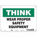 Safety Sign 7 in x 10 in Aluminum