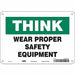 Safety Sign 7 in x 10 in Polyethylene
