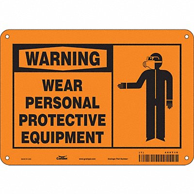 Safety Sign 7 in x 10 in Aluminum