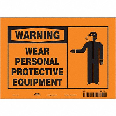 Safety Sign 7 inx10 in Vinyl