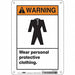 Safety Sign 10 in x 7 in Polyethylene