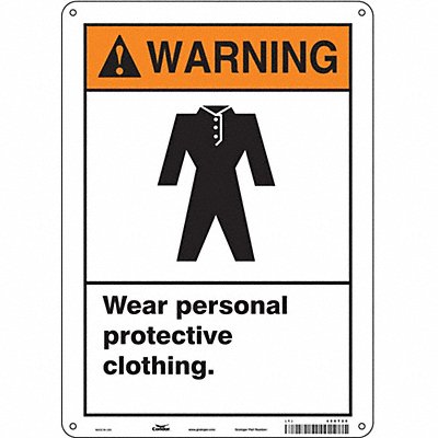 Safety Sign 14 inx10 in Polyethylene