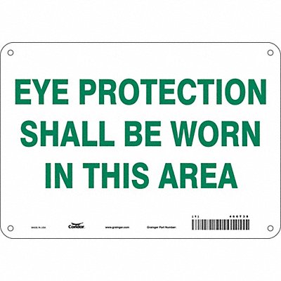 Safety Sign 7 in x 10 in Vinyl