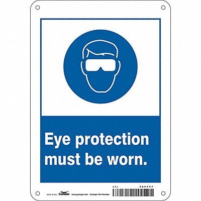 Safety Sign 10 inx7 in Aluminum